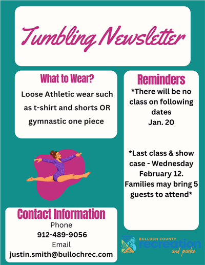 Tumbling Newsletter Pt. 2 